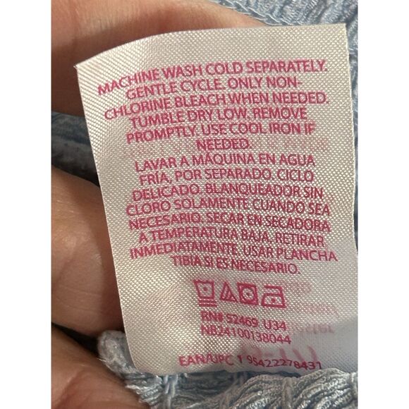 No Boundaries Textured Cami & Short Set 2 Piece Womens Size XL Freshwater Blue - Picture 8 of 14